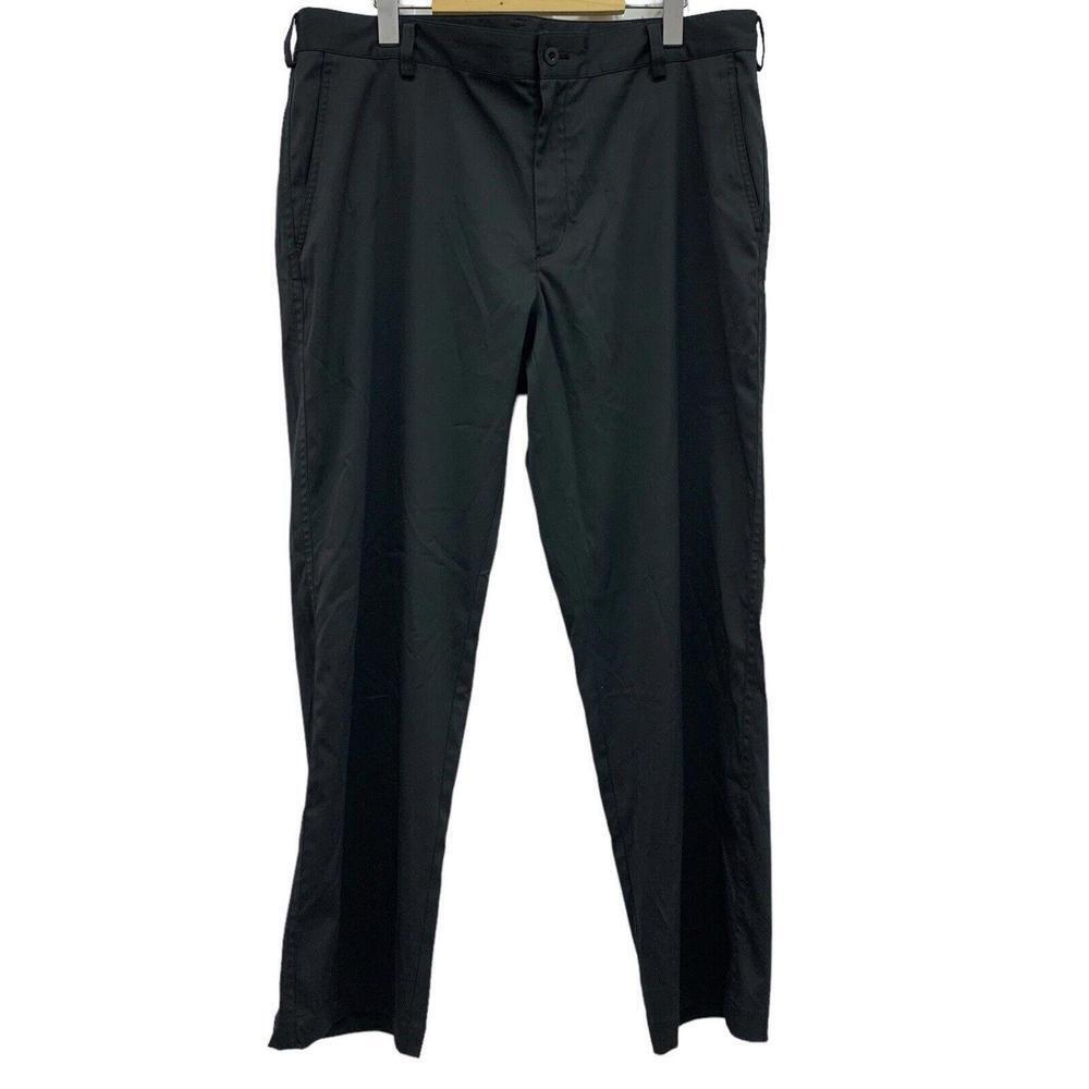 Nike Golf Mens Size 36x32 Dri Fit Performance Flex Black Chino Pants READ​​